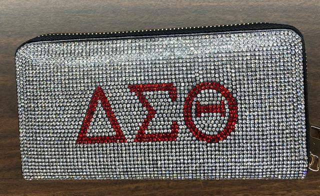 Delta Rhinestone Wallet