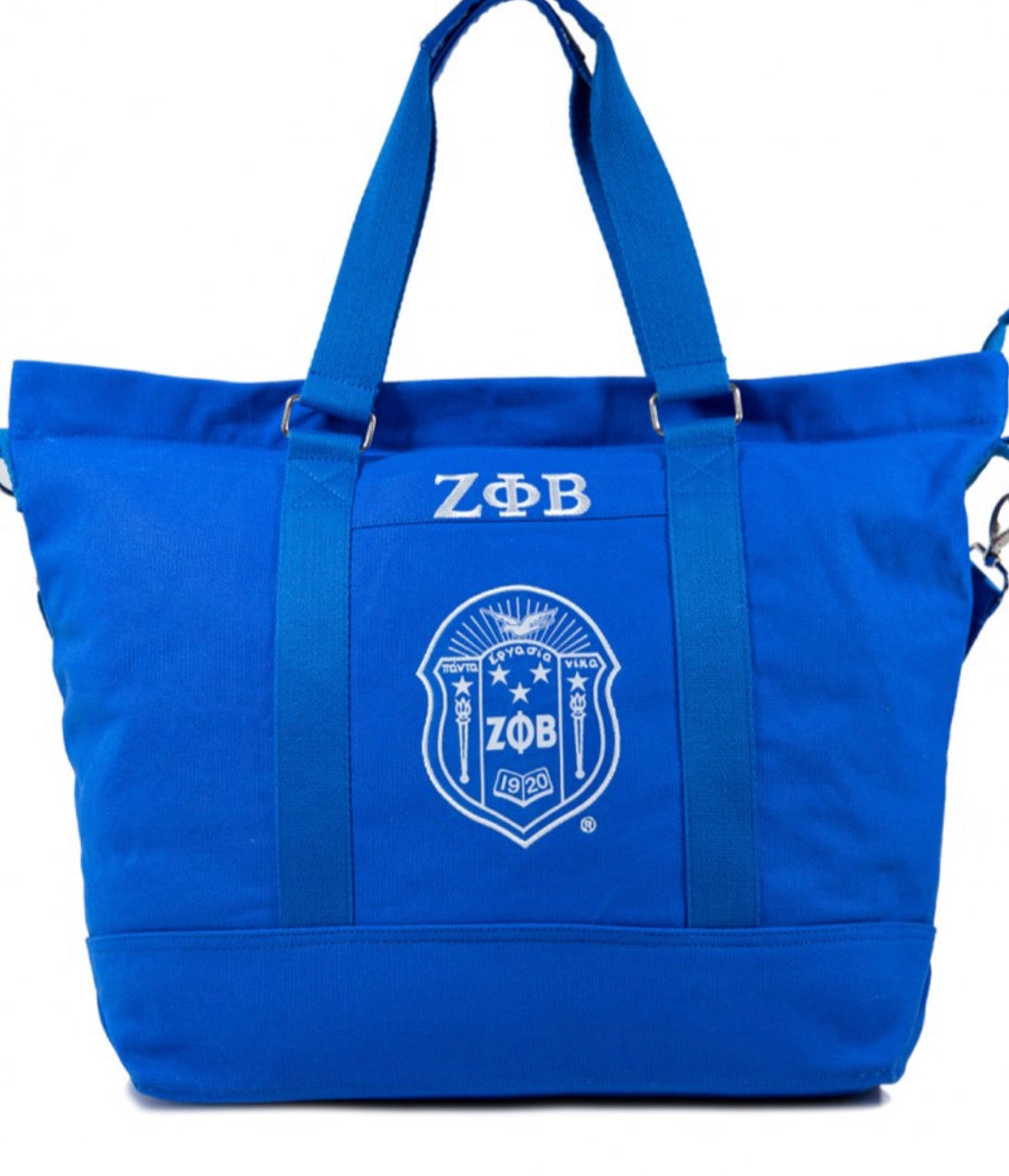 Pepro Blue Canvas Smart, Eco-friendly and Durable Travel Tote Bag with Shoe  Compartment PLCANTT1BL